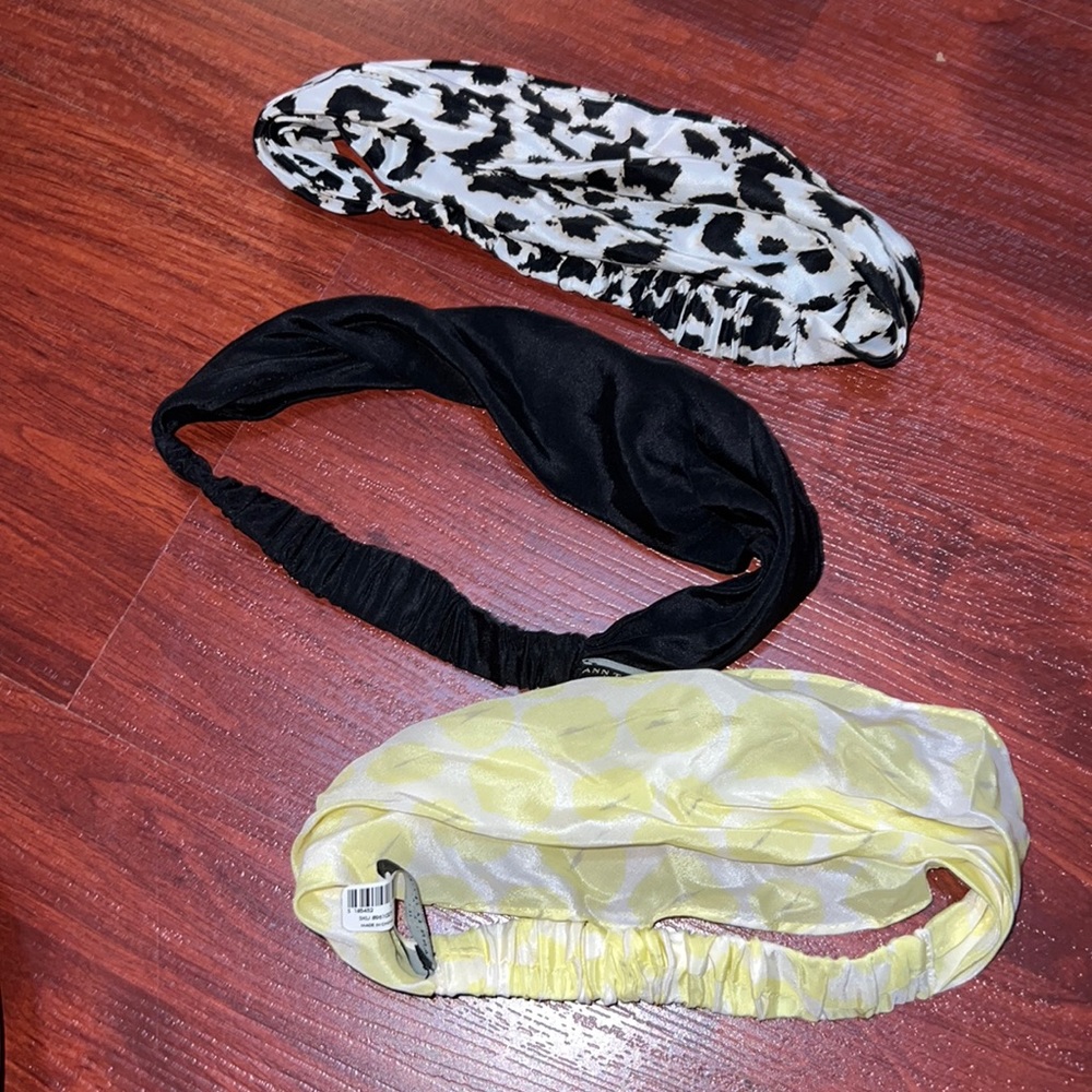 Set of 3 Ann Taylor silk headbands.